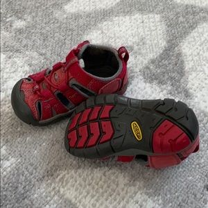 Red Keen Sandals